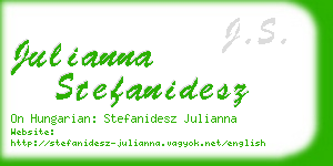 julianna stefanidesz business card